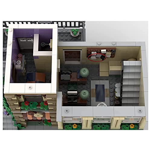 TYPIS Bausteine Haus, Bausteine Architektur Modell, Modulares Haus Bausteine Modell, MOC-72506 Polizeistation… – Bild 6