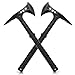 Produktbild KS-11 - 2er SET Survival Axt M48 Tactical Tomahawk mit Dornspitze als Campingaxt - Outoor Axt Survival Beil Wurfaxt Axe