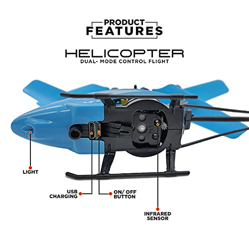 Image of 360 Exceed Helicopter Remote Control and Hand Sensor Charging Helicopter Toys with 3D Light Toys for Boys Kids (Multicolor)