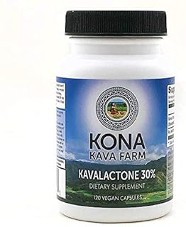 Kona Kava Farm 30% Kavalactone Extract Premium Capsules | Potent Relaxation Supplement Supports Sleep, Enhances Happiness, Joy, Energy, Stress Relief | Maximum Power Formula (120 Capsules)