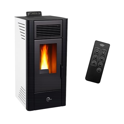 Poêle à granulés étanche Anita 11,6 kW Blanc Sannover