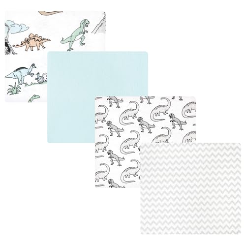 Image of Luvable Friends Little Treasure Flannel Receiving Blankets 4pk