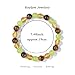 Risyfjew Birthstone Crystal Floral Bracelets for Women Men Colorful Stone November Bracelet for Women Reduce Anxiety Zodiac Month Bracelet Birthday Graduation Gifts