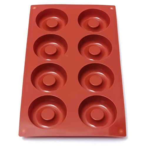 SAFEKOM| Silicone Doughnut Mould, Non-Stick Silicone Doughnut Mould, Bakeware for Biscuits, Chocolates, Muffins, Tool for Microwave & Oven, Fridge & Dishwasher-Safe, BPA Free SAFEKOM| Silicone Doughnut Mould, Non-Stick Silicone Doughnut Mould, Bakeware for Biscuits, Chocolates, Muffins, Tool for Microwave & Oven, Fridge & Dishwasher-Safe, BPA Free