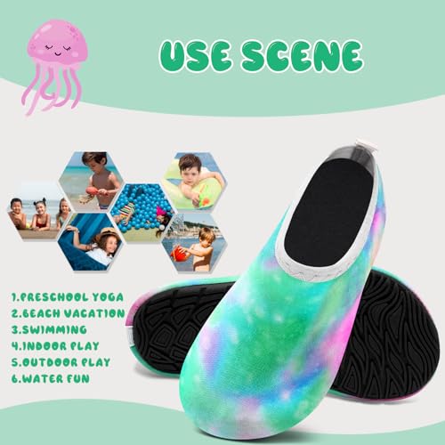Image of Kids Water Shoes Girls Boys Outdoor Quick Dry Barefoot Aqua Socks for Toddler Sport Beach Swim Surf