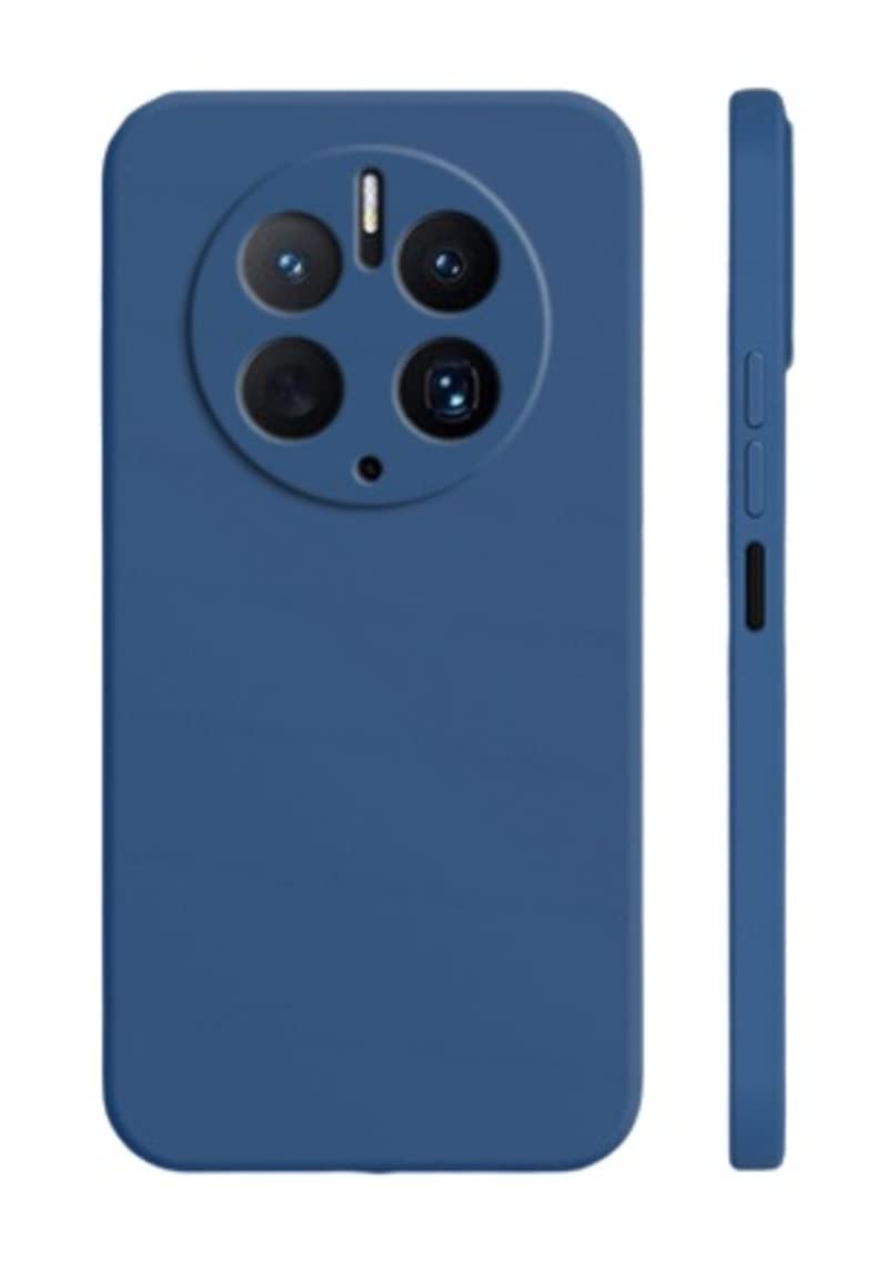 ZubitechHuawei Mate 50 Pro Case Cover Soft Silicone Slim fit Case Light weight Back Cover Matte Finish Shockproof Protective Cover Anti fingerprint Case Designed For Huawei Mate 50 Pro (Blue)