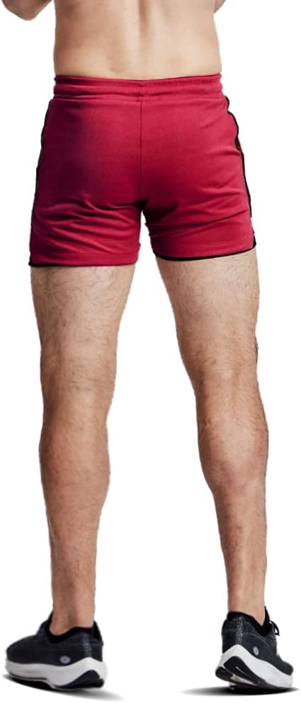 EVERWORTH Men's 2 in 1 Workout Shorts 5" Quick Dry Gym Shorts Bodybuilding Short Shorts Compression Shorts with Zipper Pocket - Image 4