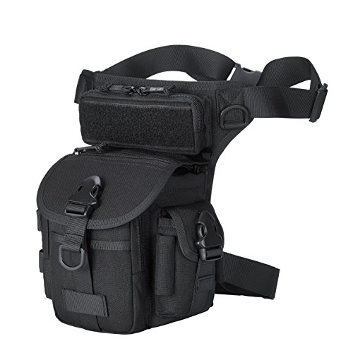 ROCOTACTICAL Militar Tactical Drop Leg Bag Motorcycle Thermite Versipack Tool Fanny Muslo Utility Bolsa (negro) Cover