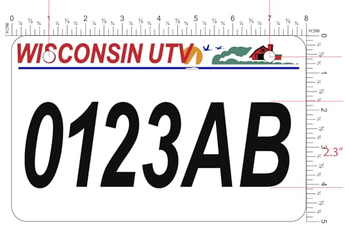 Personalized Wisconsin UTV License Plate **Wisconsin Department of Natural Resources Compliant* (Without Frame)