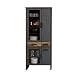 Produktbild trendteam smart living - Vitrine Schrank Wohnzimmerschrank - Wohnzimmer - Prime - Aufbaumaß (BxHxT) 89 x 212 x 42 cm - Farbe Old Wood mit Matera - 186815323