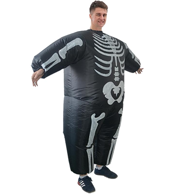 Costume squelette gonflable complet Halloween adulte - 4