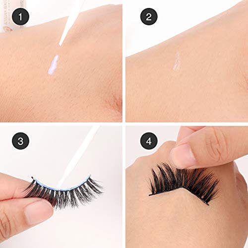BEYELIAN Strip Lash Adhesive False Eyelash Glue Latex Free/Sensitive Eyes/Strong Hold White