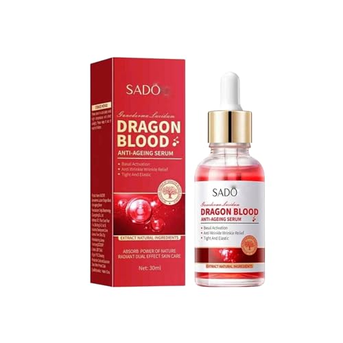 Dragon Blood & Ganoderma-Lucidum Anti-Ageing Serum 30ml – Advanced Firming, Wrinkle-Care & Radiance Booster | Dual-Effect Botanical Essence with Ceramide NP, Natural Extracts & Hyaluronic Hydration