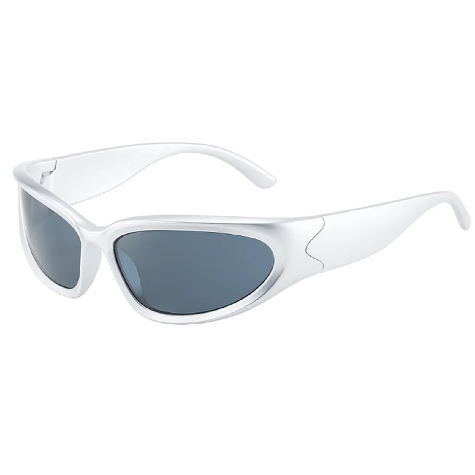 Grion White Sunglasses for Men and Women - Modern Unisex Sports Glasses, Lightweight Flexible Frame & Comfortable Fit for Running, Cycling, Hiking and Outdoor Leisure Wear