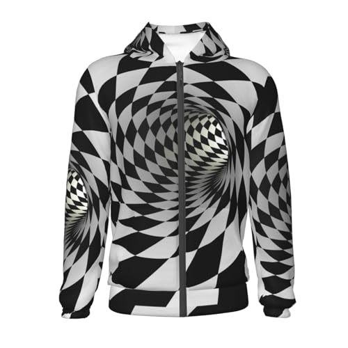 3D Vortex Illusion Kids Pullover Hoodies Boys Zip Up Sweatshirts Girls Athletic Clothes with Pocket2