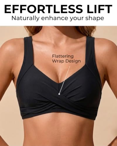 Image of Women Underwire Bikini Tops - Push Up Swim Top Only Bra Padded Bathing Suit Top 2025 Swimsuit Tops