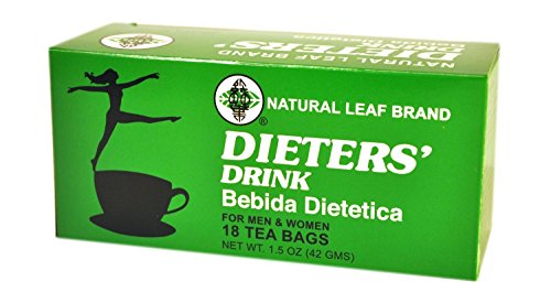 3 BOXES NATURAL LEAF BRAND DIETER DRINK TEA 1.5 OZ. FOR MEN AND WOMEN
