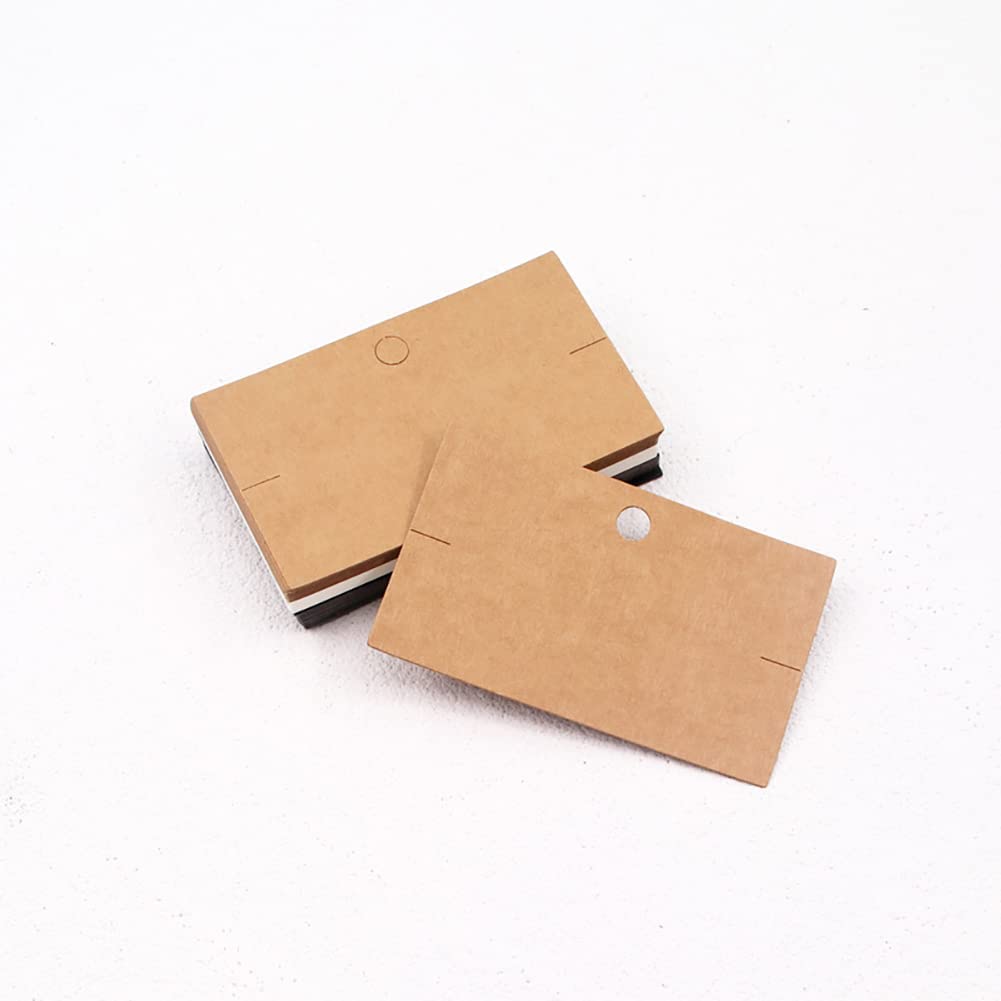 100 Stück Schmuck Display Karten - Kraftpapier 5x12 Cm Für Armbänder