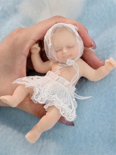 Muñeca bebé mini silicona realista 5 pulgadas miniatura 5