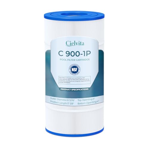 Cielvita C900 4 oz Media Pool Filter Cartridge Replacement for Hayward StarClear Plus C900 C9002 for Hayward CX900RE for Pleatco PA90 for Unicel C-8409 for FC-1292 NSF/ANSI 50 Certified 90 sq.ft