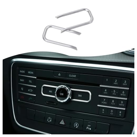ABS Cromo Accesorio Interior CD Interruptor de Lentejuelas para GLA A B Clase CLA W212 GLE 2015-2018