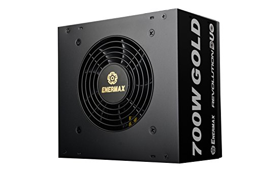 Enermax Revolution DUO 700W ERD700AWL-F Alimentatore PC ATX 700W, 80 Plus Gold, Nero - Alimentatore