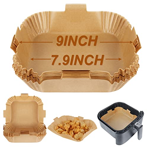 BYKITCHEN Air Fryer Liners Square, 7.9 Inch Large Air Fryer Disposable Liners