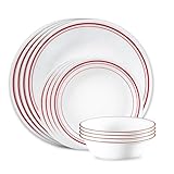 Estilo fresco: el enfoque minimalista de Corelle a través de su diseño nítido, brillante y divertido aporta una estética atemporal a este juego de vajilla que combina con la mayoría de las ocasiones.
