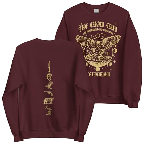 The Crow Club Vintage Ketterdam Sweatshirt - 2 Sides Graphic Six of Crows Bookish Bookworm Sweatshirt