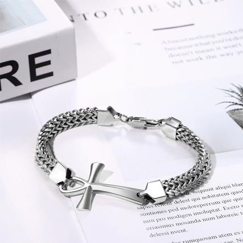 Pulsera OIDEA Ankh Egipcia para Hombre Acero miniatura 4