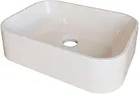 Cuba Pia para Banheiro Retangular Oxford Branco Brilho