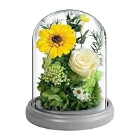 向日葵【ひまわり】ページ ブリザードフラワーアレンジ 向日葵(ひまわり)の野花畑＊プリザーブドフラワー＊インテリア