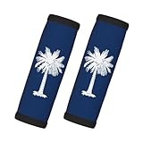 Funda de neopreno suave con diseño de bandera de Carolina del Sur, identificador de equipaje desmontable para equipaje