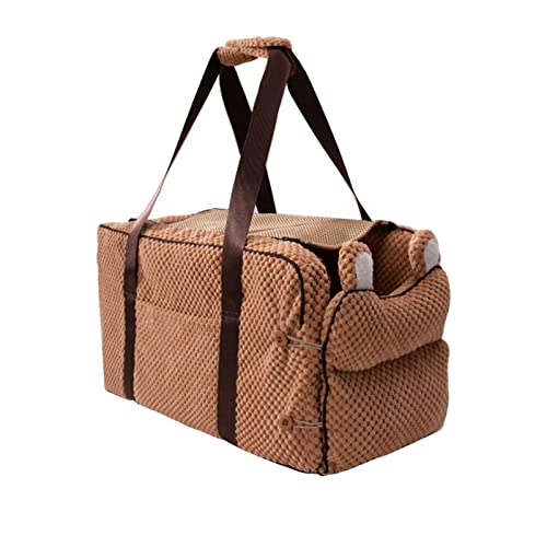 Dog Car Anti-Slip Puppy Pet Booster Seat Anti-Collapse Breathable Travel Crate for SUV Van Truck Car Armrest Easy to Clean - Browncoding/1170