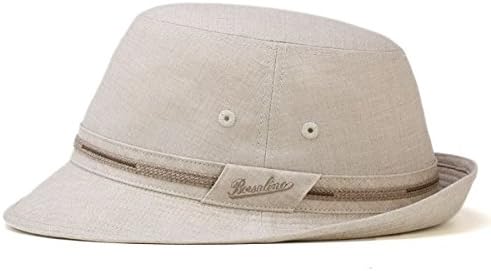 [ボルサリーノ] 帽子 ハット アルペンハット 麻 紳士 涼しい帽子 夏 春 秋 シンプルデザイン ベージュ