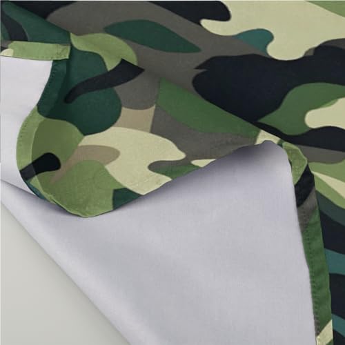 Servilletas de Tela Camuflaje Verde Set x6 50.5x50.5 cm miniatura 3