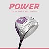 Precise M5 Womens Golf Clubs Set Complete Right-Handed Set with Titanium Driver, S.S. Fairway & Hybrid, 5-PW Irons, Putter, Stand Bag & Headcovers Graphite Shafts Purple Petite/Standard/Tall