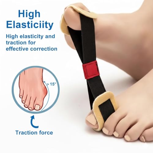 Corrector de juanetes ajustable en pack de 3 bandas elásticas para pies 3