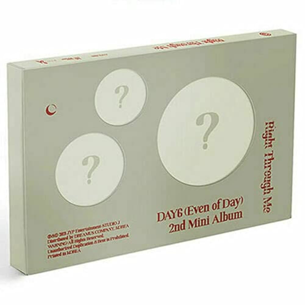 DAY6 ② DAY6 EVEN OF DAY RIGHT THROUGH ME 2nd Mini Album. 1ea CD+84p