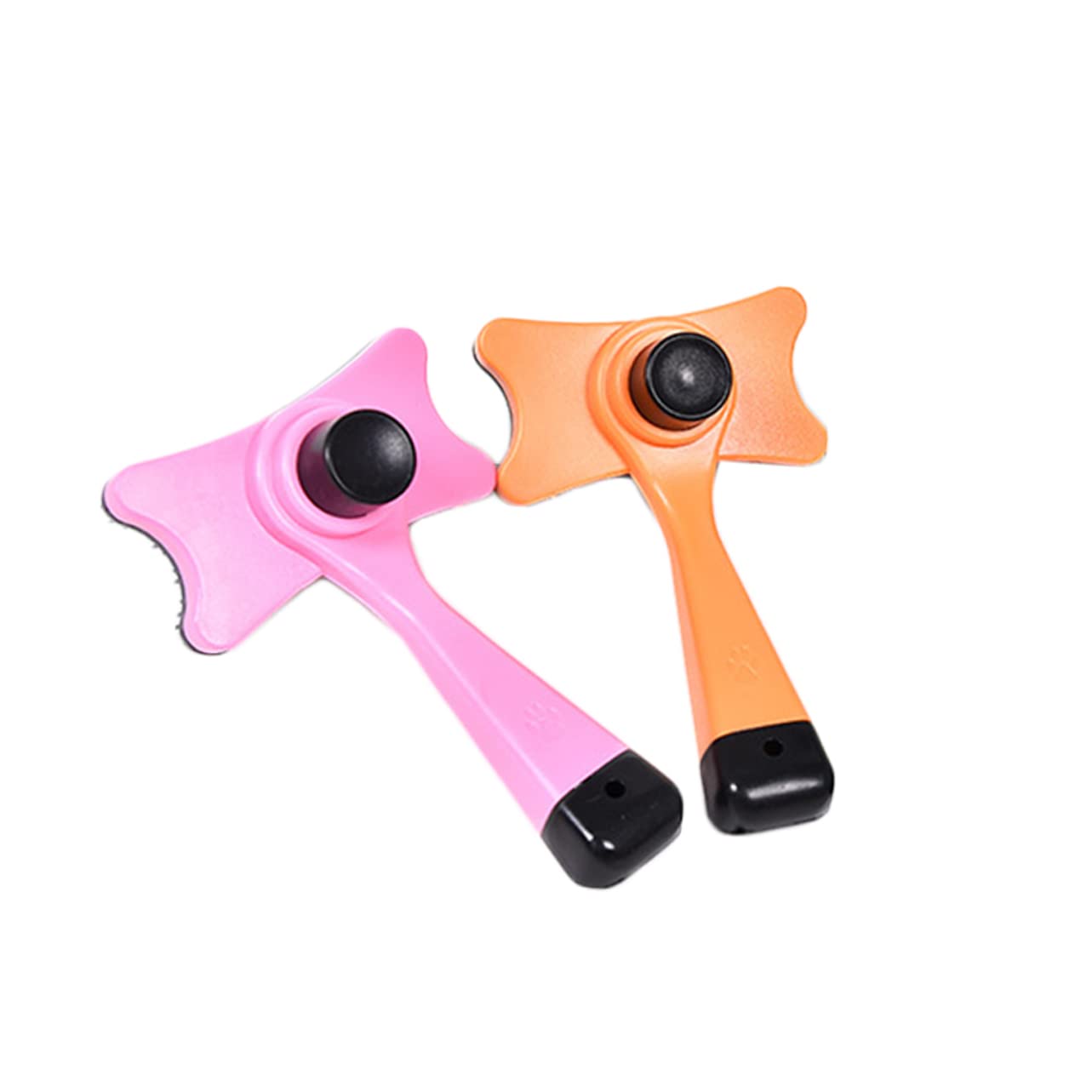 POPETPOP 2pcs Fur Grooming Comb Practical Pet Hair Knot Cleaning Tool for Cats Ergonomic Design for Comfortable Grooming Massaging Eliminates Tangles Loose Hair Pink Orange