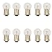 Replacement for Floxite Illuminating 10x Magnification Mirror Light Bulb by Technical Precision 10 Pack