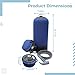 byepica 2.9 Us Gal Camping Shower, 11L Portable Outdoor Shower, Pump and Nozzle Included, Foldable Solar Shower