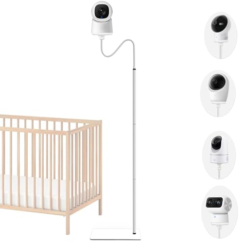 EYSAFT Baby Monitor Floor Stand Holder Mount Compactible for eufy E20 E21 E30 Indoor Cam S350 Spaceview E110 Spaceview pro E210 E220