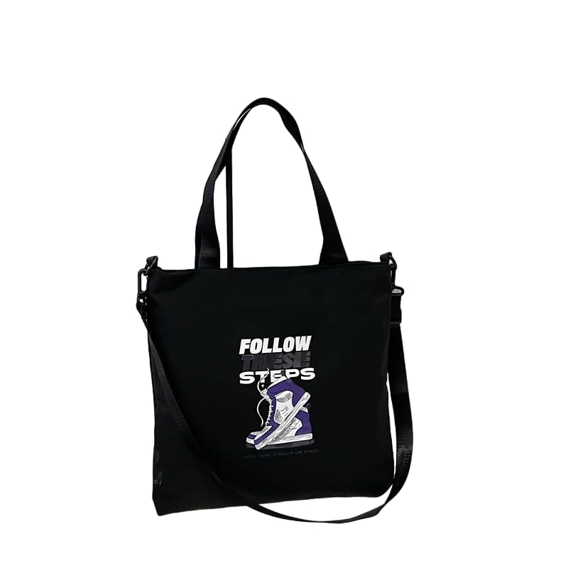 QBLYNWomen's Tote Bags Fashion Handbag Canvas Shoulder Bag,Heavy Duty Canvas Tote Bag,Women Canvas Shoulder Bag Printed Shopping Bags