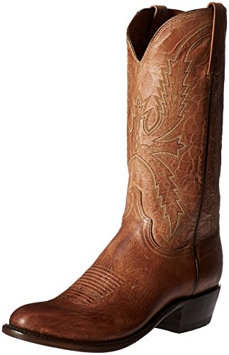 Lucchese Bootmaker Men's Crayton-tn Burn Md Goat Riding Boot, Tan ...