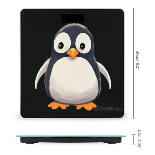 Báscula Digital Cute Penguinm2 para Baño con Pantalla LCD miniatura 2