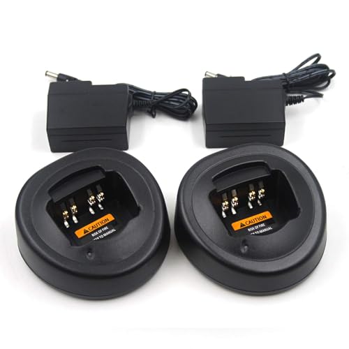 (2-Pack) HTN9000D HNN9008 Charger for Motorola GP328 GP388 HT750 HT1250 EX500 GL2000 MTX950 PRO5350 PTX760 EX500 GL2000 JMNN4023 JMNN4024 WPLN4107 Two Way Radio