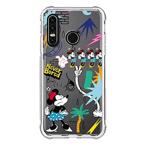 Funda Huawei P30 Lite Disney Minnie Sticker Silicona Reforzada Cover
