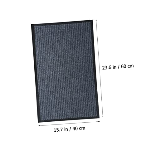 Tapis de porte antidérapant absorbant rectangulaire design moderne unie - 4