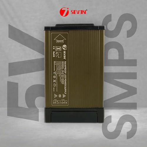 Image of 7SEVEN SMPS 5v Power Supply 100amp 500w Weather Proof Rainproof Suitable for LeD Signage, Strip Light, Decorate Lite, Microcontroller & Embedded Systems, Industrial Machine and Much More